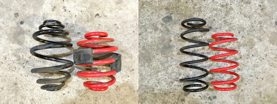 Разница ощутима) Первым делом поменял задние пружины; прокладки ещё в пригодном состоянии; аморты газ-мяс Kayaba Excel-G (арт.: 343047) тоже живые. — Daewoo Nexia (N150). Запчасти на фото: 343047