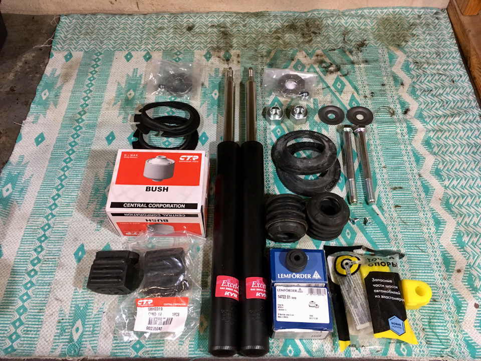 Хочу немного заострить внимание на амортах и опорных подшипниках; к остальным запчастям вопросов не возникло. — Daewoo Nexia (N150)