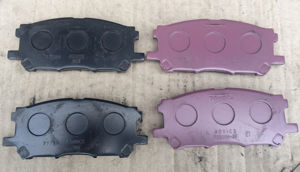 Toyota 04465-48100 = теперь Advics — Lexus RX (2G). Запчасти на фото: 0446548100