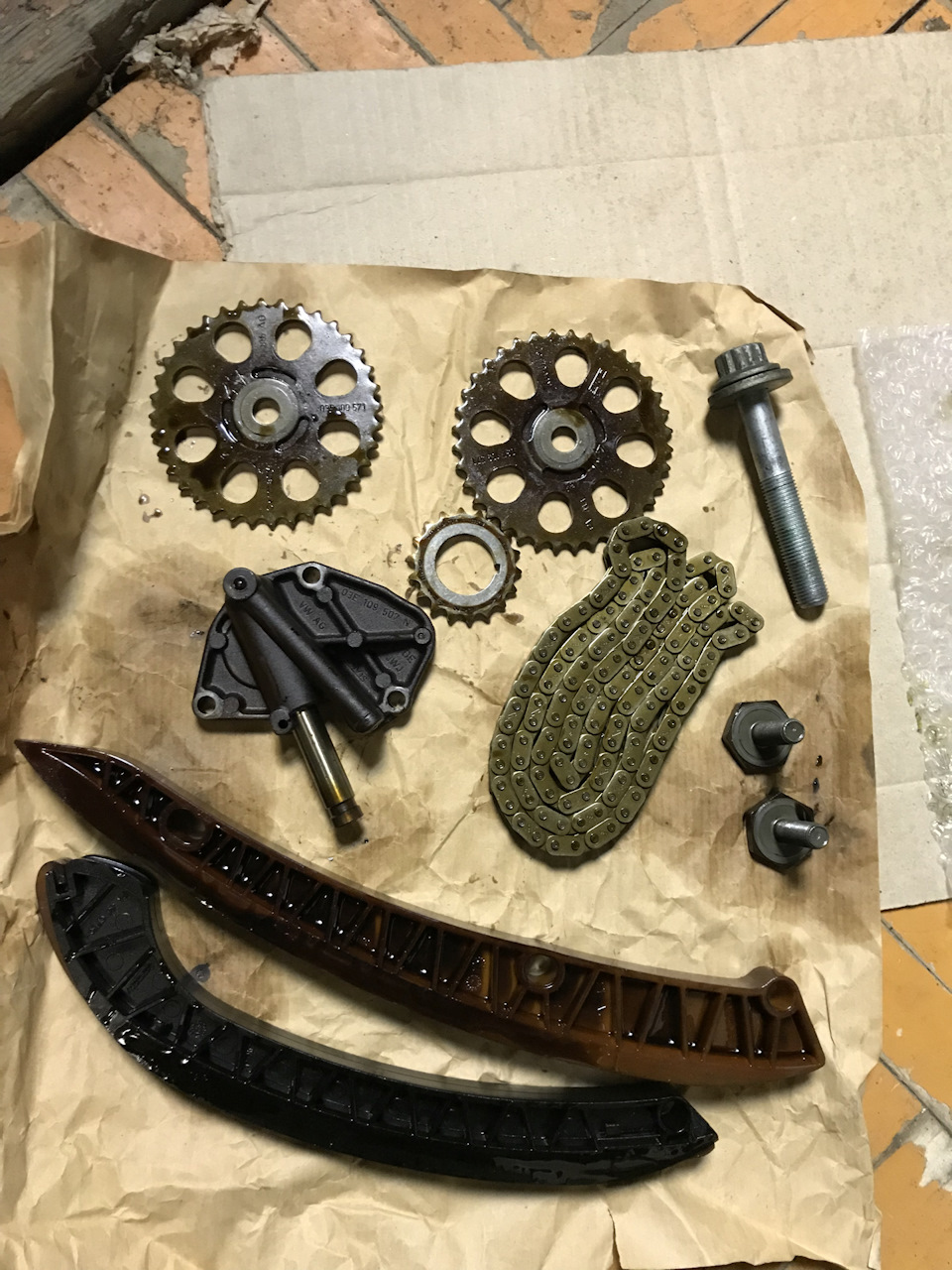 Старая цепь и потроха — Skoda Fabia Combi Mk1