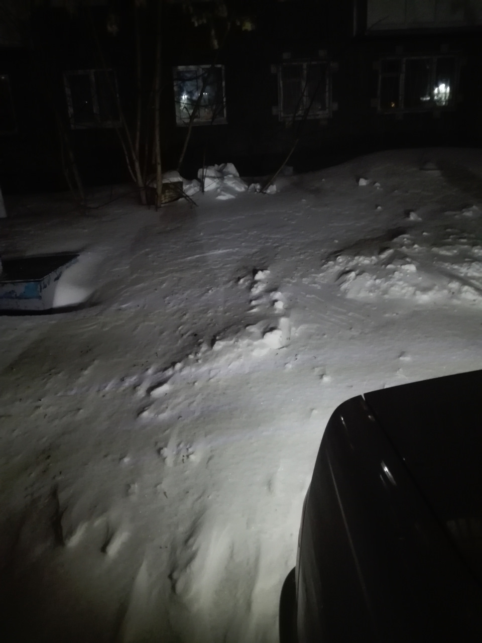 Результат новых светодиодных ламп на улице ночью №2 — Фотография вдоль свечения ламп. — Toyota Vista (50)