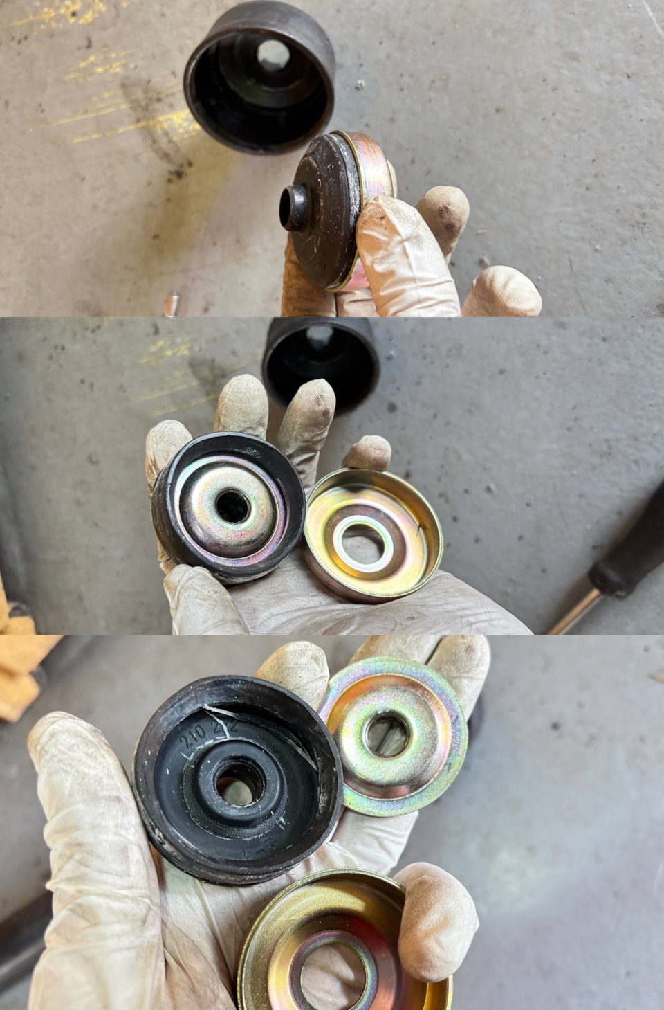 на удивление внутри пластиковой чашки была такая хитрая конструкция, которую я решил разобрать и посмотреть из чего состоит. Все в идеальном состоянии за 23 года — Ford Focus RS (1G)