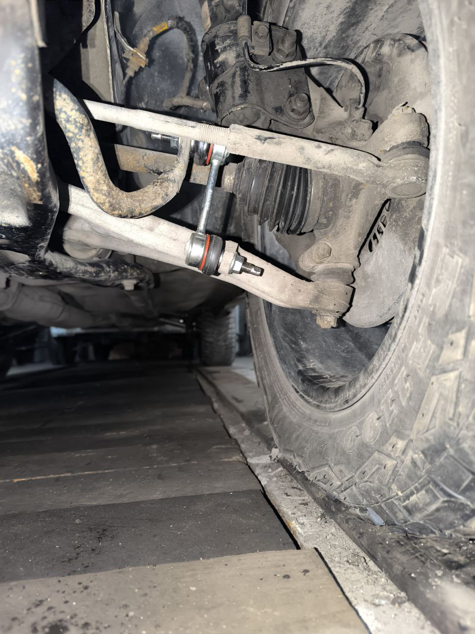 установлена стойка стабилизатора на перед — Subaru Forester (SG)