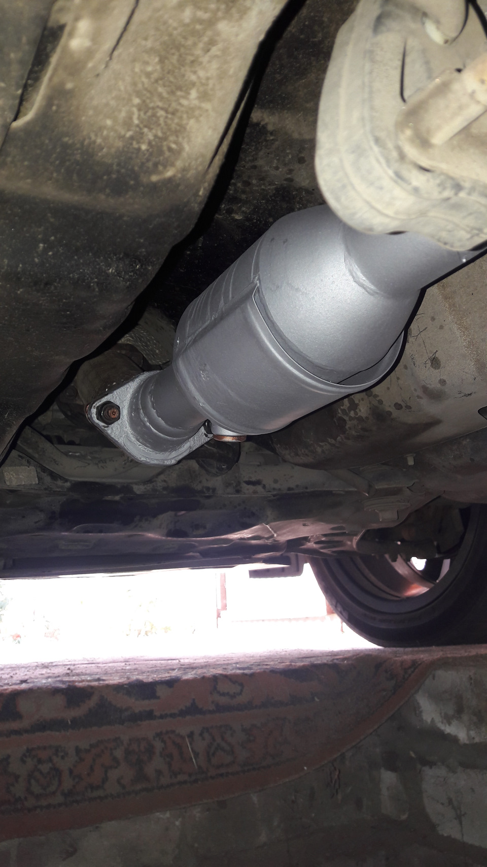 Итог замены стокового пламегасителя на универсальный катализатор — KIA Soul (2G)