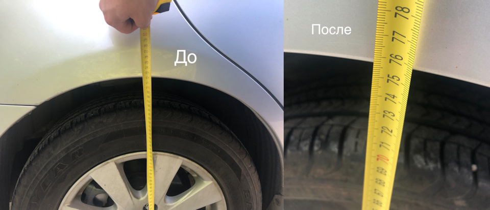 Проставки 20 мм + новые пружины сзади — Toyota Camry (XV40)