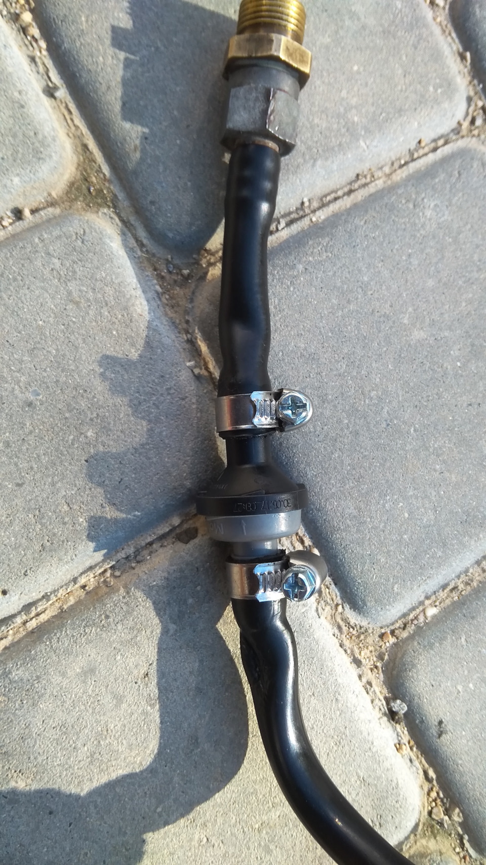 Трубка с новыми хомутами — SsangYong Kyron