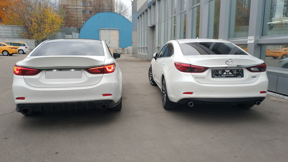 Тот самый Андрей, который карпел все это время над моей Yuki, также стал обладателем новой мазды, да еще и в белом цвете! Совпадение?-Не думаю :) — Mazda 6 (3G) GJ