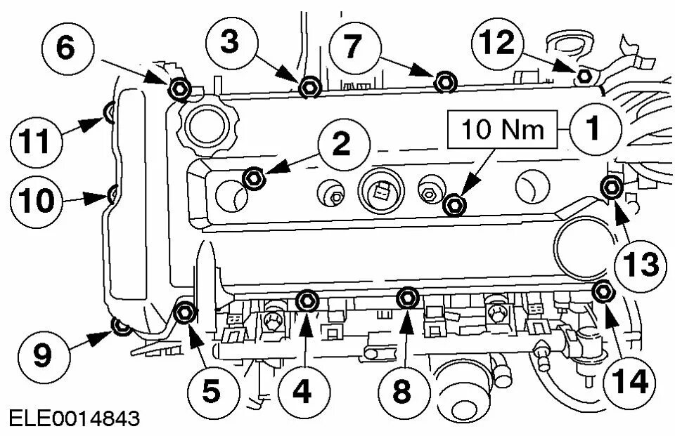 схема затяжки — Ford S-Max (1G)