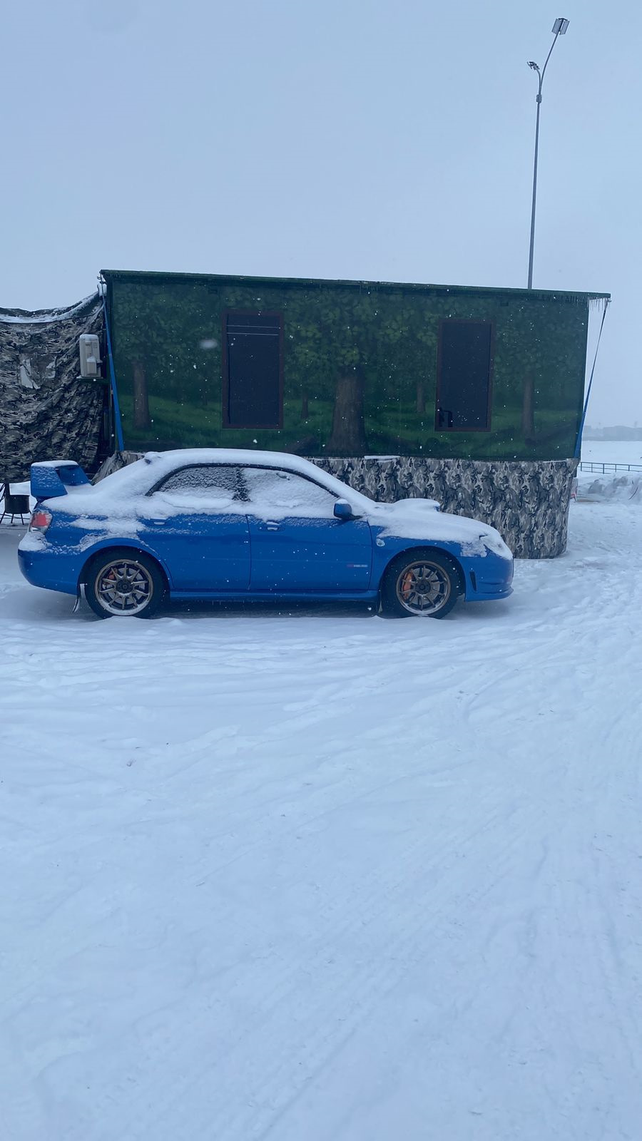 Погода была классная, снежная — Subaru Impreza WRX STI (GD)